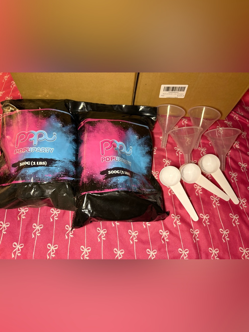 Colorful Powder Party Pack with Pink and Blue Holi Powder